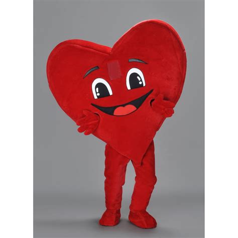 Heart mascot costumw